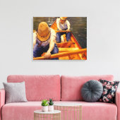 Caillebotte - roeiers canvas afdruk (Insitu (Woonkamer))