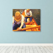 Caillebotte - roeiers canvas afdruk (Insitu (Houten vloer))