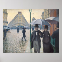 Caillebotte Rue de Paris, temps de pluie