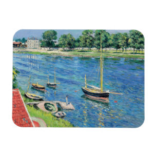 Caillebotte - Seine at Argenteuil, Boats at anchor Magneet