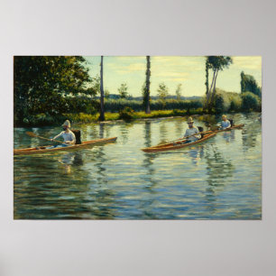 Caillebotte - Varen op de Yerres Poster