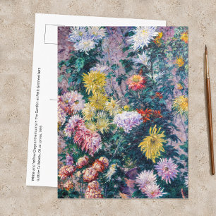Caillebotte - Witte en Gele Chrysanten Briefkaart