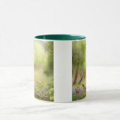 Cailles dans une tasse de sonnerie de pré (Centre)