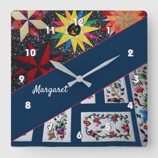 Caillots de Fleurs et Étoiles Grande horloge (Recto)