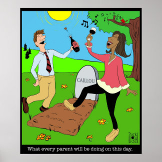 Caillou Death Party Poster