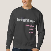 Cailloux de Brighton Rock Pier M Sweat Gris Rose (Devant)