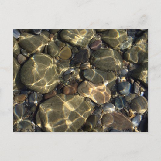 Cailloux en carte postale de l'eau (Devant)