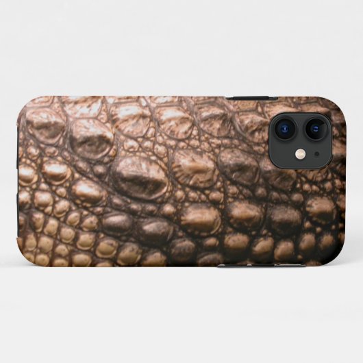 Caiman Crocodile peau Reptile iPhone 5 Coque (Dos (Horizontal))
