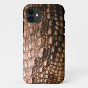 Caiman Krokodil Huid Reptiel-Effect Telefoon Case
