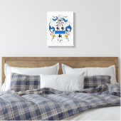 Cain Family Crest Canvas Afdruk (Insitu (Slaapkamer))