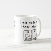 Cain nom de table périodique tasse (Devant droit)
