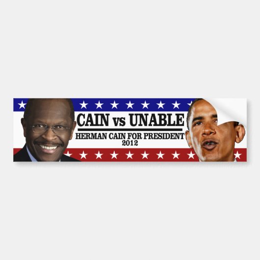 CAIN vs. ONABLE Bumpersticker (Voorkant)