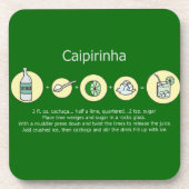 caipirinha , braziliaanse drink drankjes onderzetter (Voorkant)