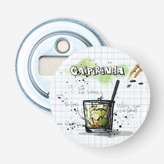 Caipirinha Button Flesopener (Voorkant)