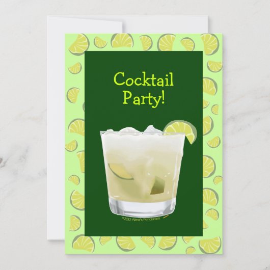 Caipirinha Cocktail Party Uitnodiging  (Voorkant)