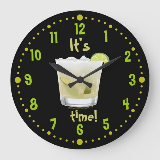 Caipirinha Heure Brésil Horloge Cocktail W/ Minute (Recto)