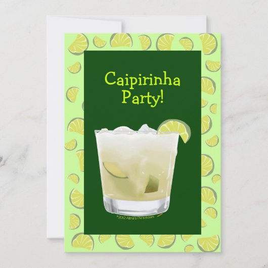 Caipirinha Party Coctail Party Invitation Modèle (Devant)