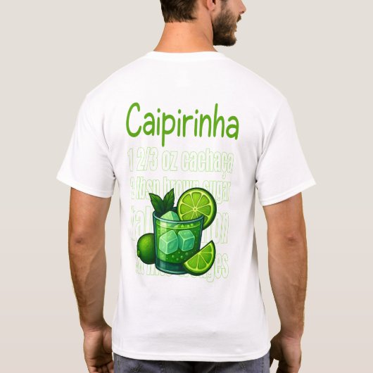 Caipirinha T-shirt - Classic Brazilian Cocktail (Dos)