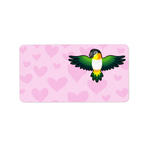 Caique / Dwergpapegaai / Pionus / Papegaaien Liefd Etiket