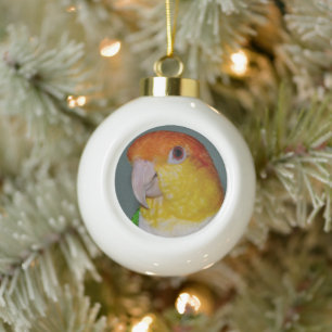 Caique Parrot keramische kerstbal Keramische Bal Ornament