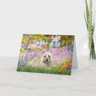Cairn Terrier 4 - Tuin Feestdagen Kaart