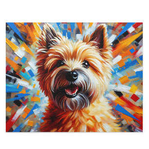 Cairn Terrier Acryl Stijl: Wheaten Cairnie Cadeau Legpuzzel