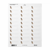 Cairn Terrier-adreslabels Etiket (Full Sheet)