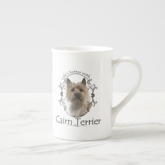 Cairn Terrier Bone China Mok (Rechts)