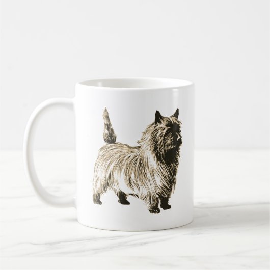 Cairn Terrier Café Mug (Gauche)