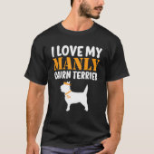 Cairn Terrier Canine Grappige Jongen Hond Pup Gesl T-shirt (Voorkant)