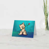 Cairn Terrier Carte de remerciements