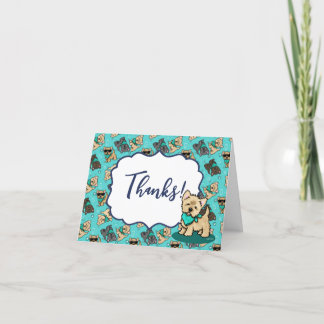 Cairn Terrier Carte de remerciements