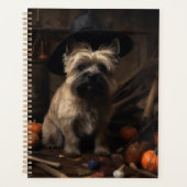 Cairn Terrier Citrouilles Halloween effroi (Devant)