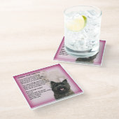 Cairn Terrier Design Mum Poem Onderzetter (Schuin)