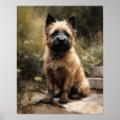 Cairn Terrier Dog Art Poster (Devant)