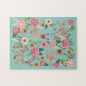 Cairn Terrier Dog  Florals Legpuzzel (Horizontaal)