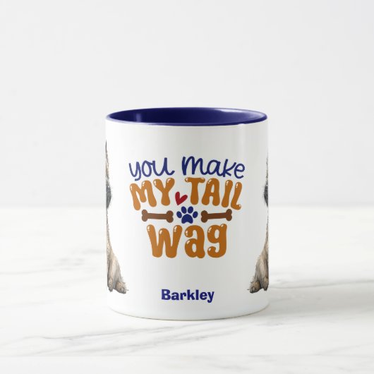 Cairn Terrier Dog je maakt mijn staart wag Mok (Midden)