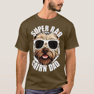 Cairn Terrier Dog Papa Grappige Mannen Vaders Dag T-shirt