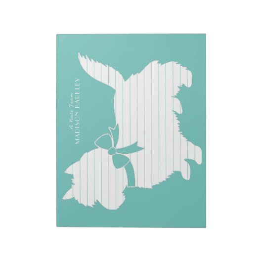 Cairn Terrier Dog Puppy Notitieblok (Gedraaid)