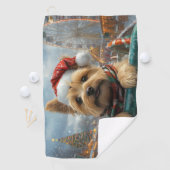 Cairn Terrier Dog Roller Onderzetter Kerst Golfhanddoek (Insitu)
