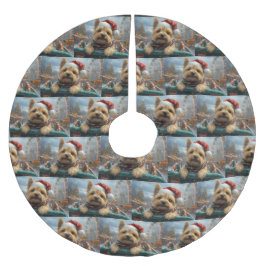 Cairn Terrier Dog Roller Onderzetter Kerst Kerstboom Rok