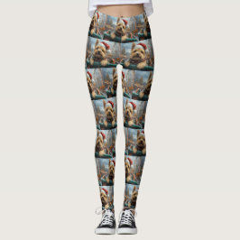 Cairn Terrier Dog Roller Onderzetter Kerst Leggings
