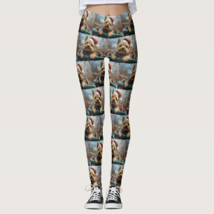 Cairn Terrier Dog Roller Onderzetter Kerst Leggings