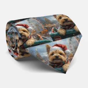 Cairn Terrier Dog Roller Onderzetter Kerst Stropdas