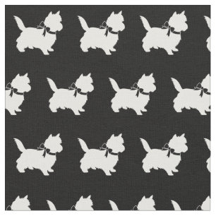 Cairn Terrier Dog Silhouette Pet Stof