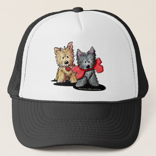 Cairn Terrier Duo Casquette (Devant)