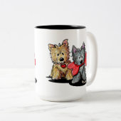 Cairn Terrier Duo Two-Tone Coffee Mok (Voorkant rechts)