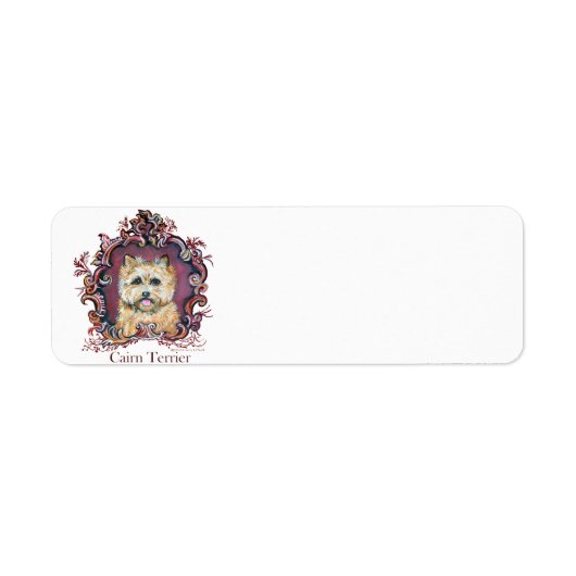  Cairn Terrier Etiket (Voorkant)