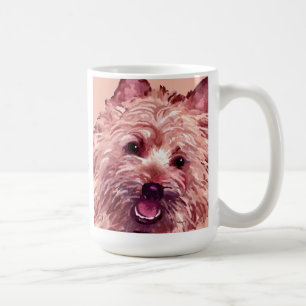 Cairn Terrier Face Art Mok