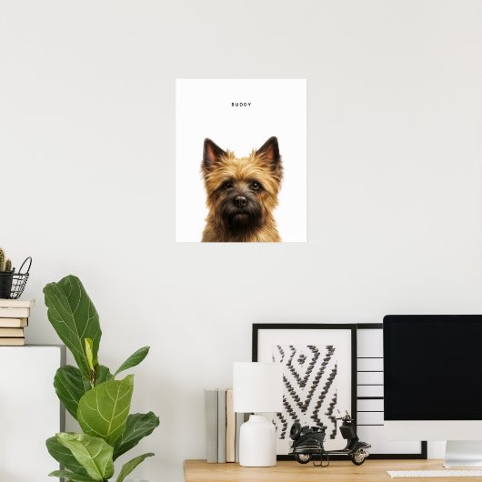 Cairn Terrier gepersonaliseerde print (Thuiskantoor)